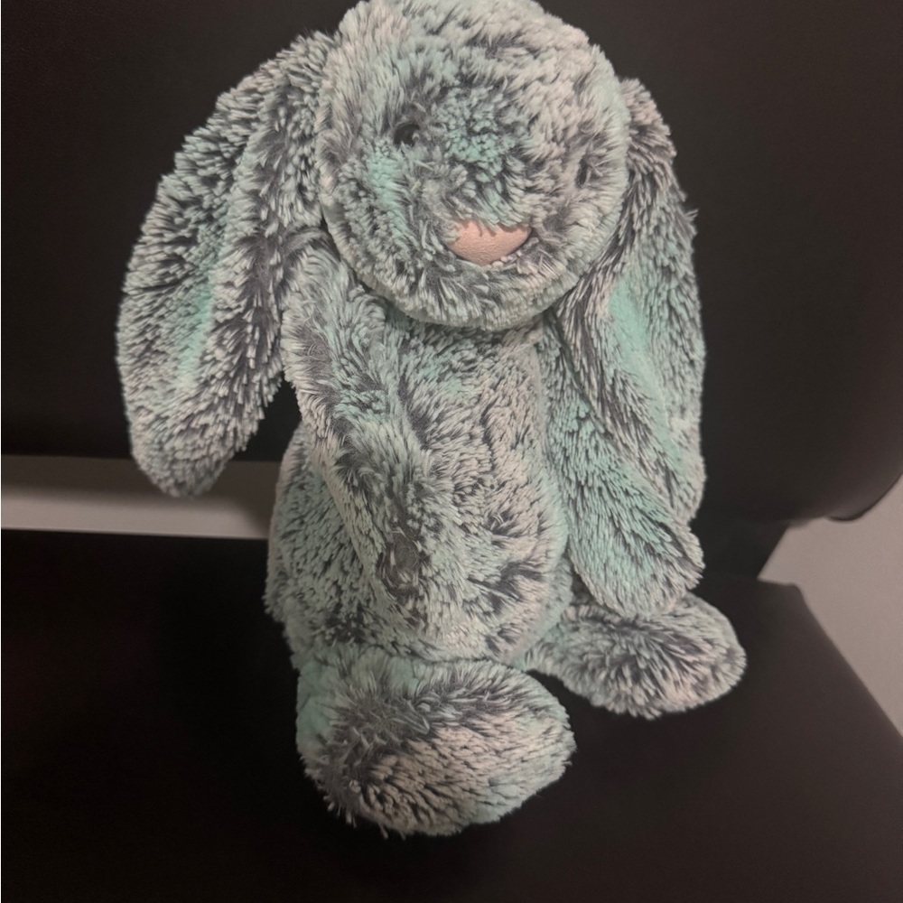 Plush Gray and Mint Bunny rare jelly cat